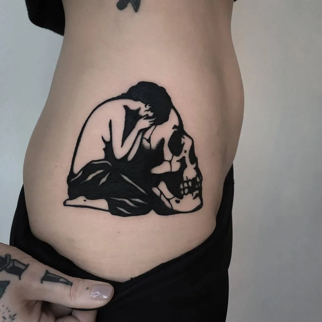 Tatuatore Ignacio Ttd, tatuaggio nero classico tradizionale dell'autore | Argentina