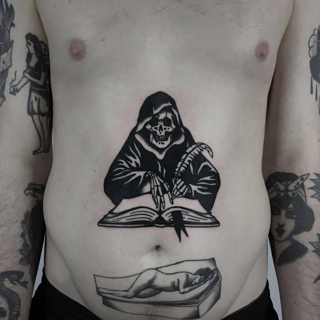 Tatuatore Ignacio Ttd, tatuaggio nero classico tradizionale dell'autore | Argentina