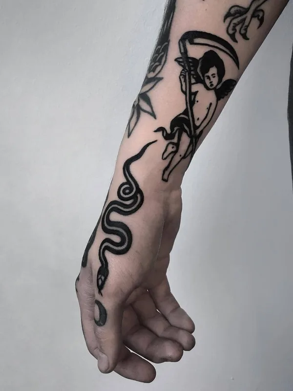 black blackwork Tatuagem em forearm #29446 | Tatuador Ignacio Ttd