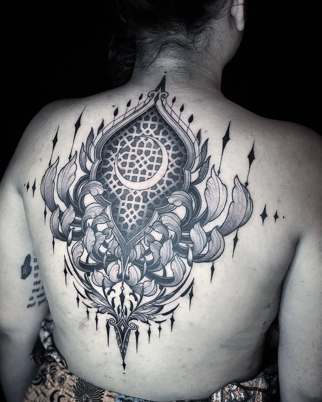 Tattoo artist Diamante Murru, ornamental tattoo, guest of the 10th International Moscow Tattoo Convention | Italy, Germany, Berlin