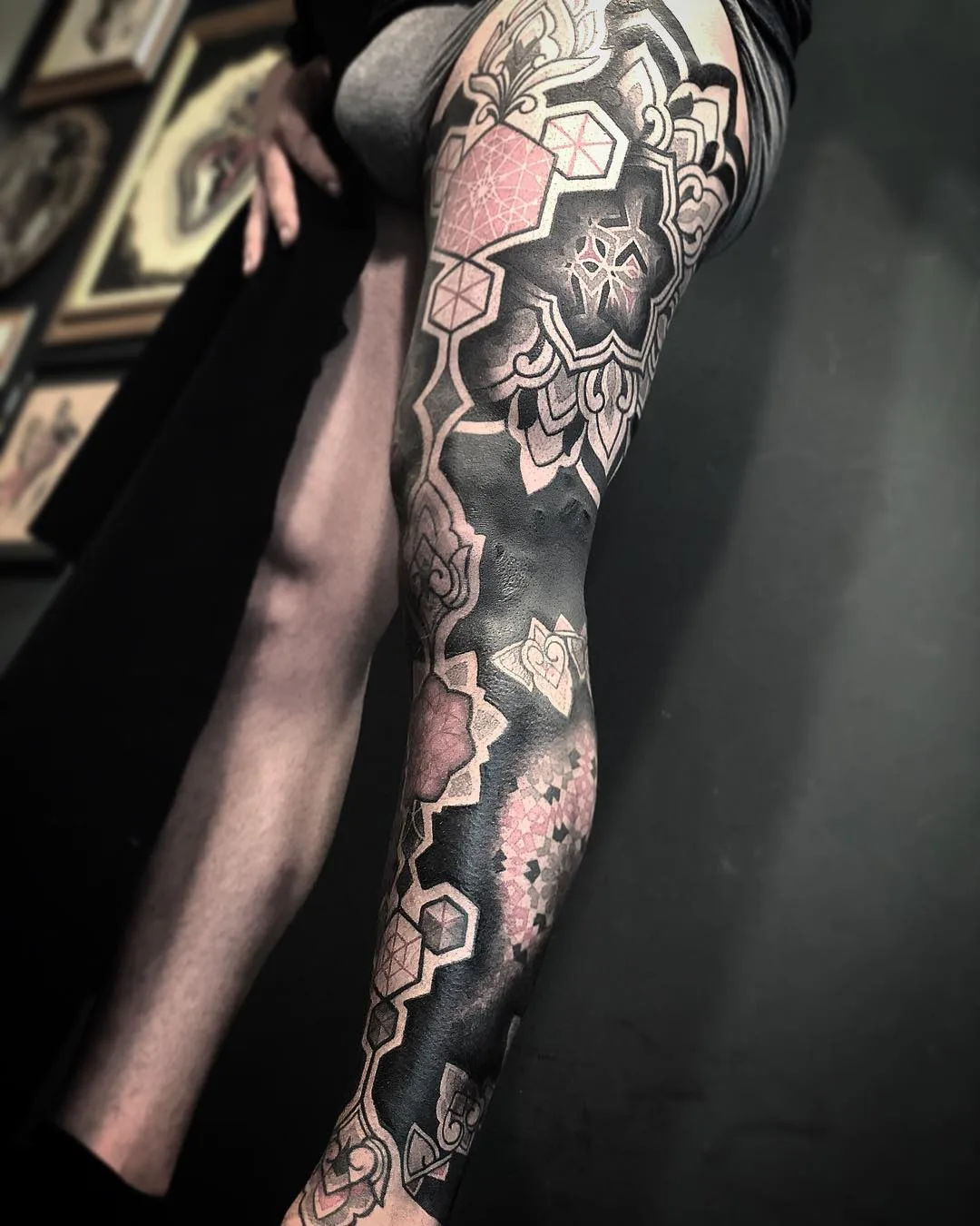 Tattoo artist Diamante Murru, ornamental tattoo, guest of the 10th International Moscow Tattoo Convention | Italy, Germany, Berlin