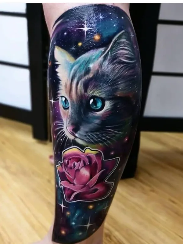color realism Tatuagem em calf #29651 | Tatuador Vinni Mattos