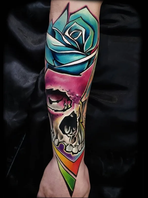 color new school Tatuagem em forearm #29656 | Tatuador Vinni Mattos