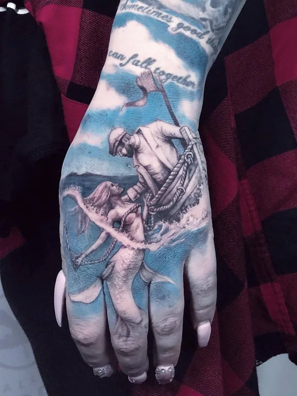 female color realism Tatuaggio su hand #29688 | Tatuatore Jose Legion Avegno