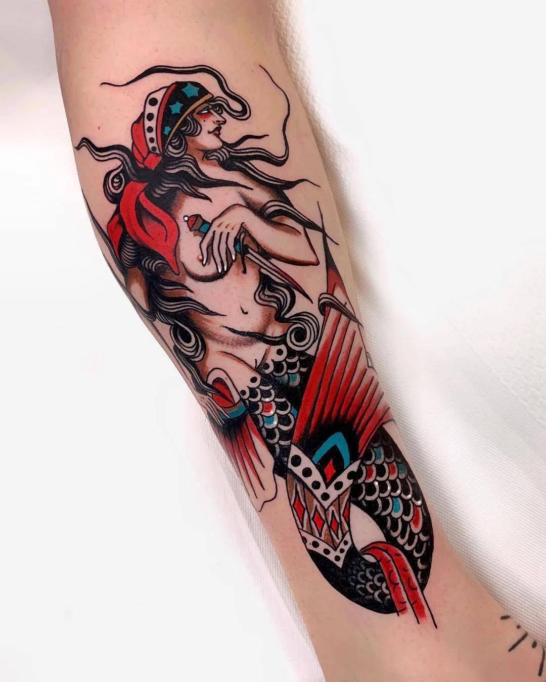 Artista de tattoo Pablo Lillo, tattoo tradicional colorido | Espanha, Barcelona