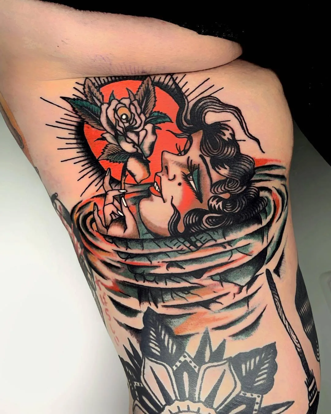Artista de tattoo Pablo Lillo, tattoo tradicional colorido | Espanha, Barcelona