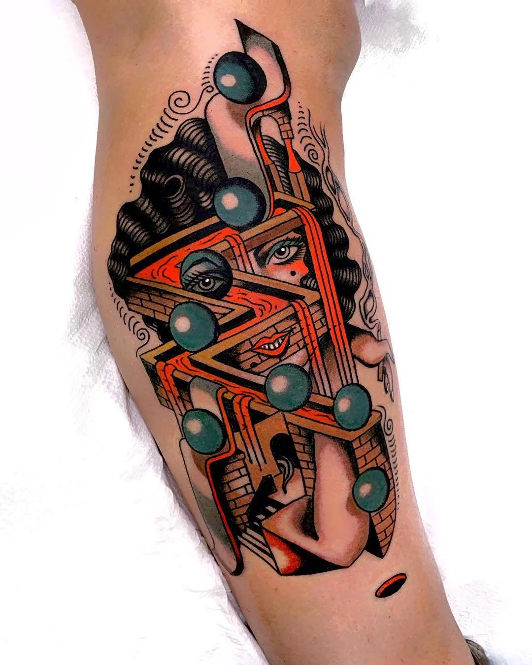 Artista de tattoo Pablo Lillo, tattoo tradicional colorido | Espanha, Barcelona