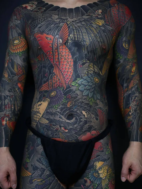 male color japanese татуировка на full body #29802 | Тату мастер Uigu Lee