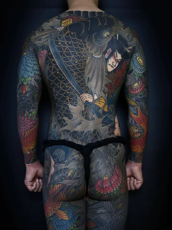 male color japanese татуировка на full body #29799 | Тату мастер Uigu Lee