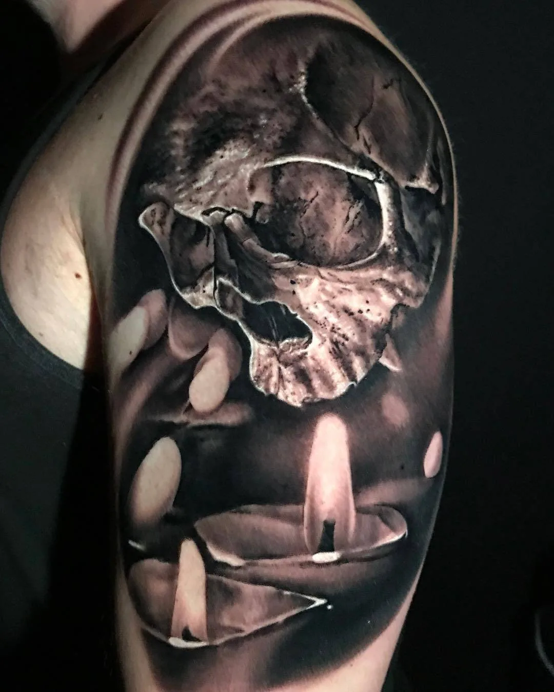 Tattoo artist Michael Perry, black and grey portrait realistic tattoo | Wisconsin, USA