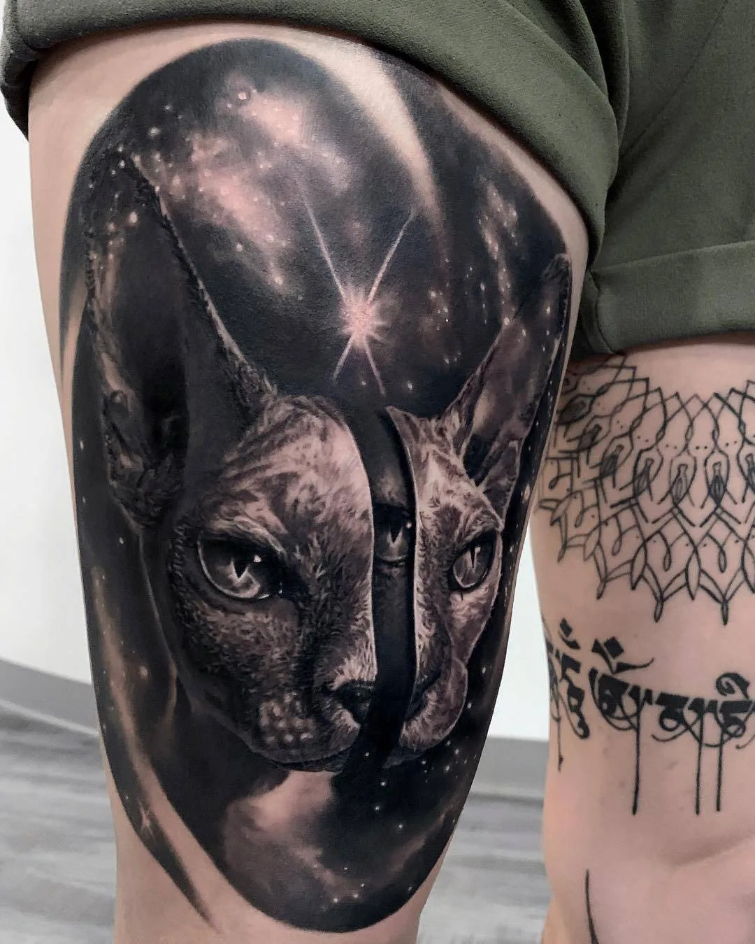 Tattoo artist Michael Perry, black and grey portrait realistic tattoo | Wisconsin, USA