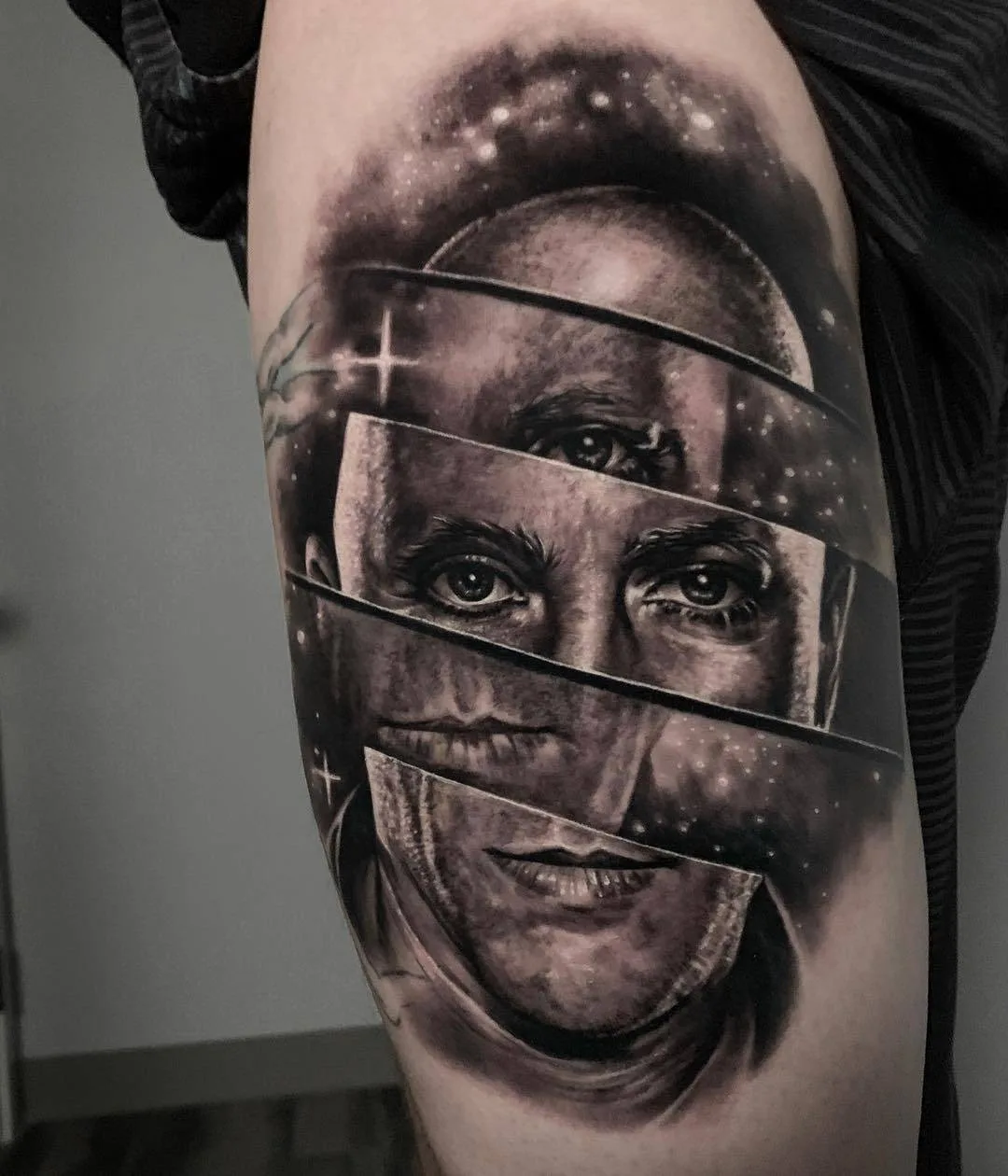 Tattoo artist Michael Perry, black and grey portrait realistic tattoo | Wisconsin, USA