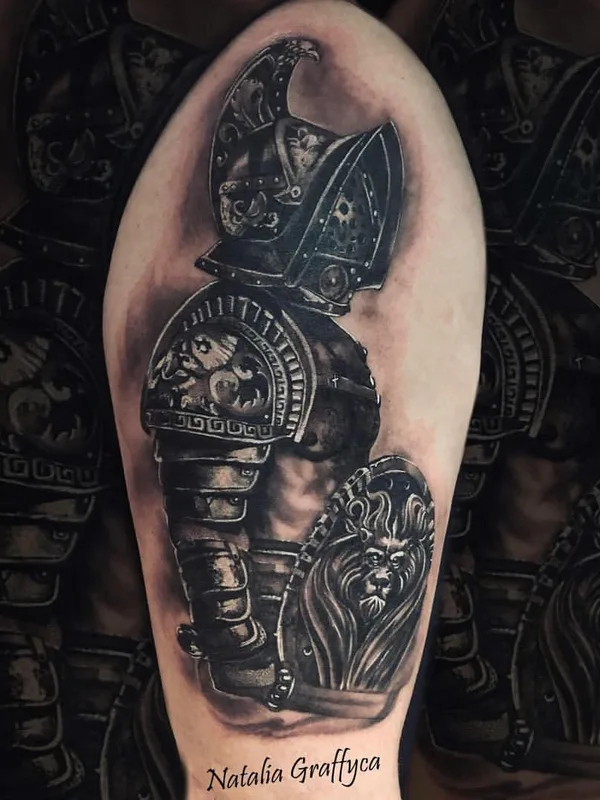 black and grey realism Tatuaggio su upper arm #39215 | Tatuatore Наталья Graffyca Кирильчук