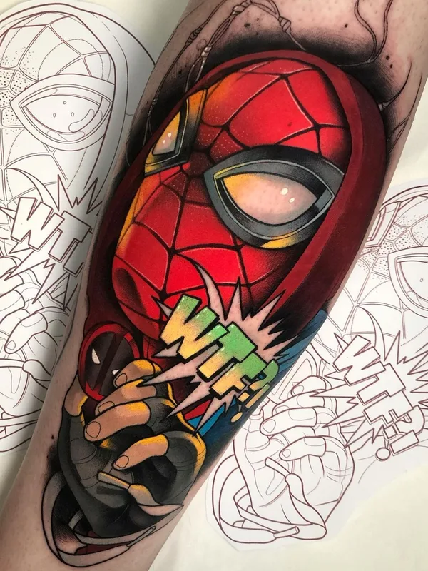 color comic tattoo on forearm #39361 | Tattoo Artist Yeray Perez