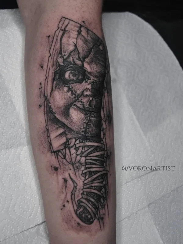 black and grey black and grey татуировка на forearm #39408 | Тату мастер Павел Ворон