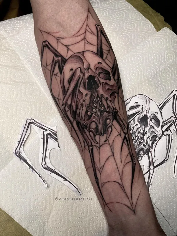 black and grey black and grey татуировка на forearm #39416 | Тату мастер Павел Ворон