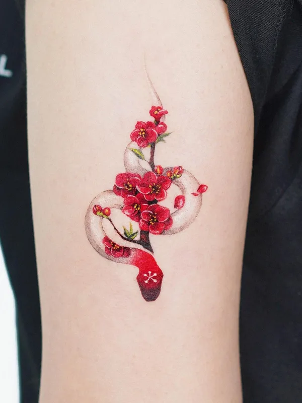 color illustrative tattoo on upper arm #53584 | Tattoo Artist Fluffyattoo