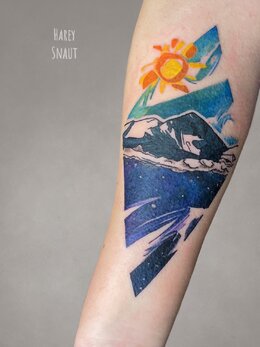 Watercolor tattoo