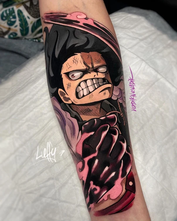 Аниме Character tattoo на Предплечье