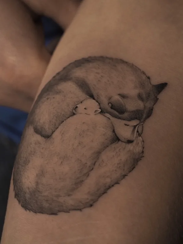black and grey black and grey Tatuaggio su forearm #53761 | Tatuatore Яна Гуревич
