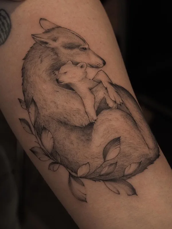 black and grey black and grey Tatuaggio su forearm #53754 | Tatuatore Яна Гуревич