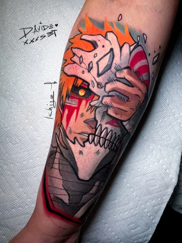 color anime Tatuaggio su forearm #53893 | Tatuatore Davide Set
