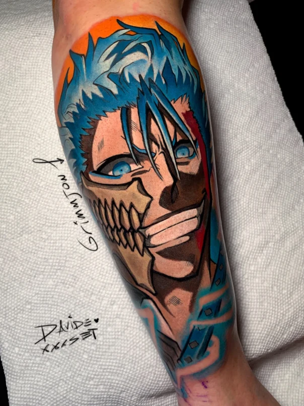 Anime Character tattoo on Forearm