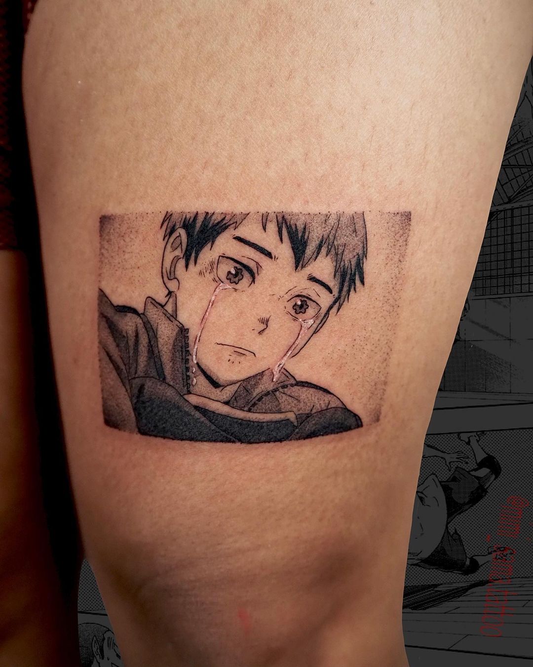 First tattoo, anime panel done by Kenneth at SOHO INK NYC : r/tattoos