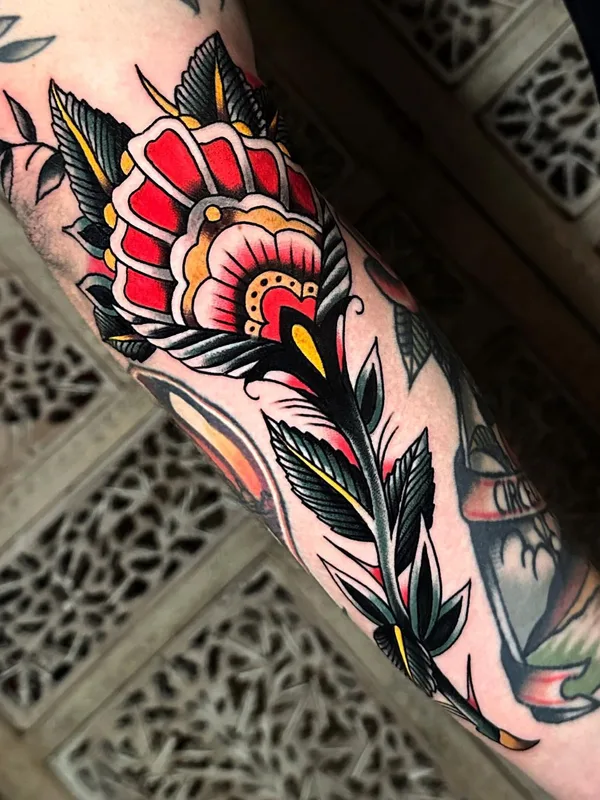 color traditional Tatuaggio su forearm #66021 | Tatuatore Mattia Esposito