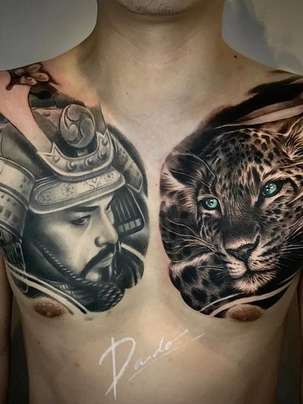 male black and grey realism татуировка на chest #66034 | Тату мастер Ricardo David