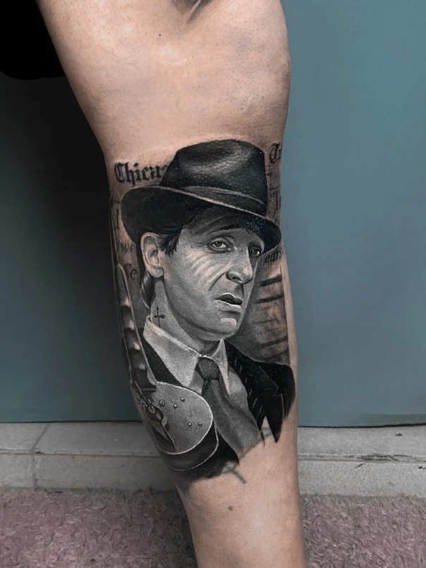 Реализм Portrait, Man tattoo на Икра