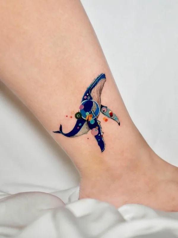 color illustrative Tatuaggio su ankle #66186 | Tatuatore Pilar Zurita