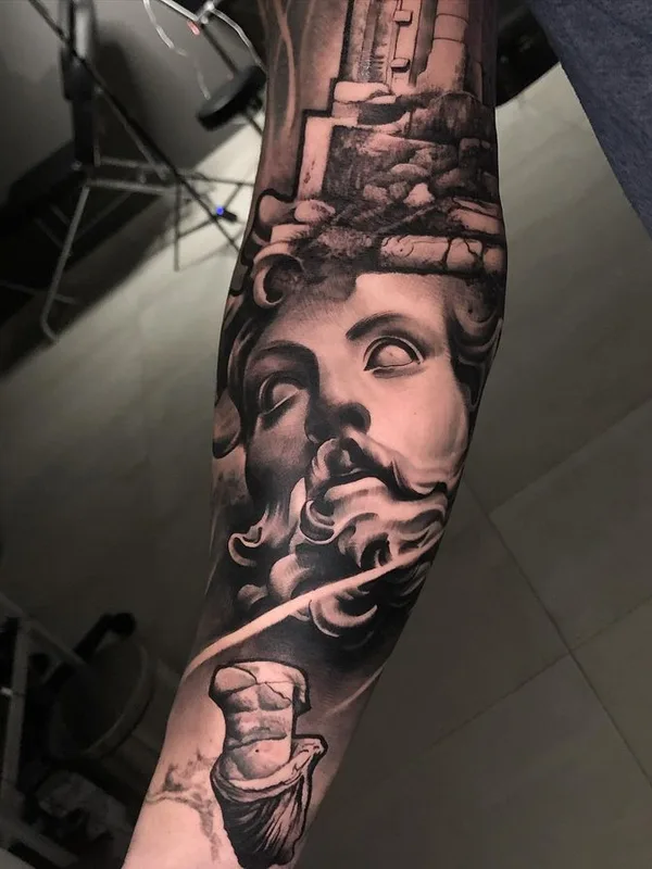 black and grey realism tattoo on forearm #66314 | Tattoo Artist Rodrigo Piedrabuena