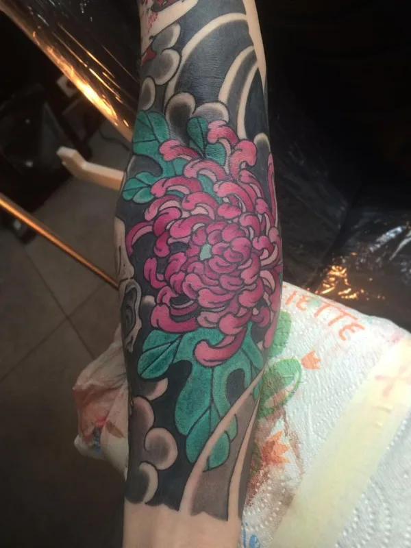 color japanese 타투 부위 forearm #66505 | 타투이스트 Len Leye
