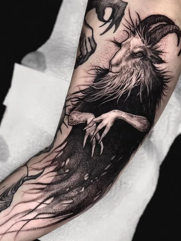 black blackwork 타투 부위 forearm #66714 | 타투이스트 Tessa Von