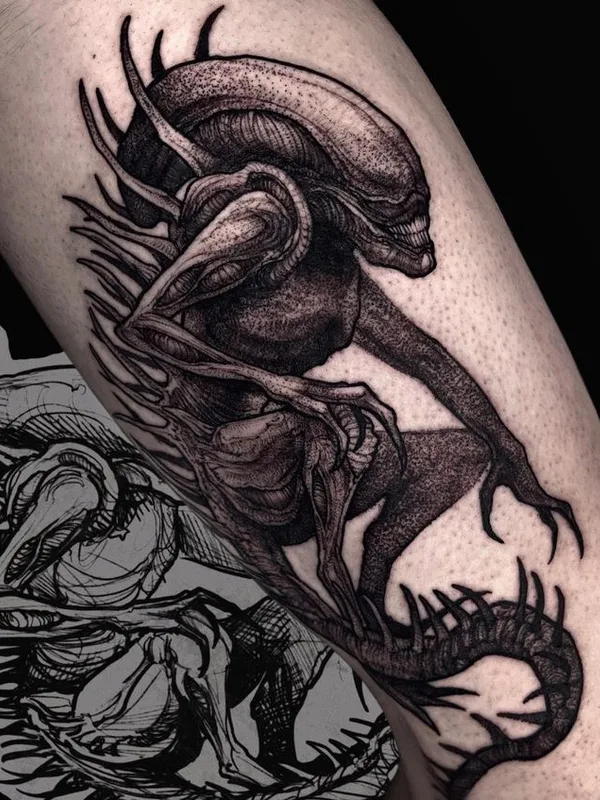 black and grey blackwork 타투 부위 forearm #66723 | 타투이스트 Tessa Von