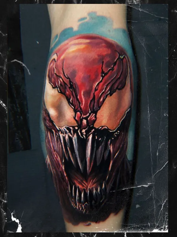 color realism tatuaje en calf #66771 | Tatuador Kris King