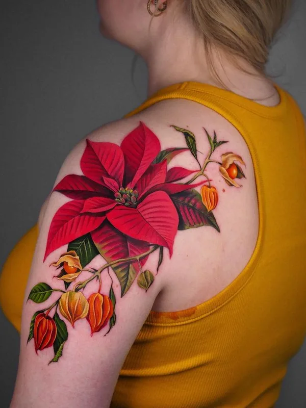 female color realism tatouage sur shoulder #66881 | Artiste tatoueur ESTER TARABAL