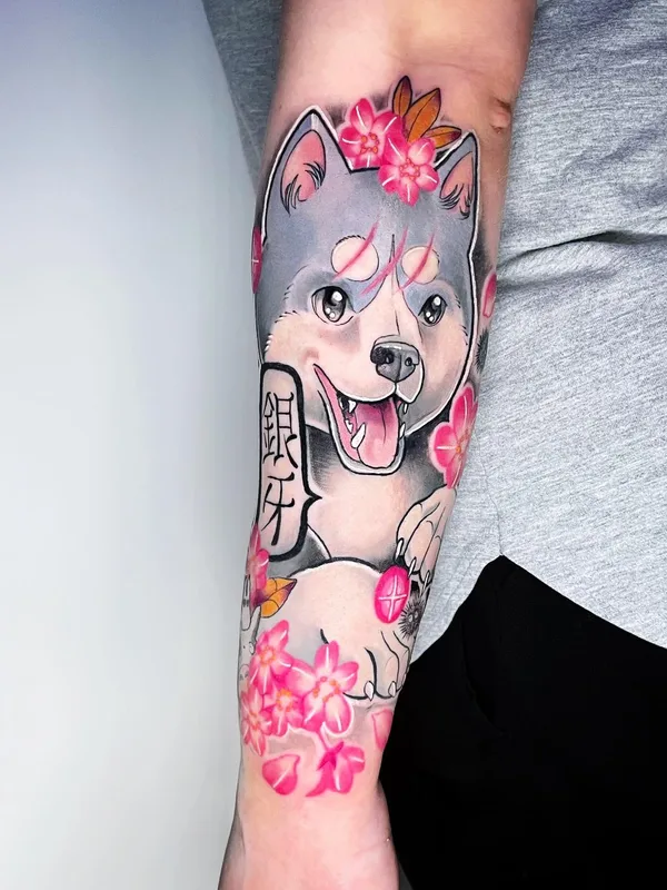 color anime tatuaje en forearm #66909 | Tatuador Niko Czarny