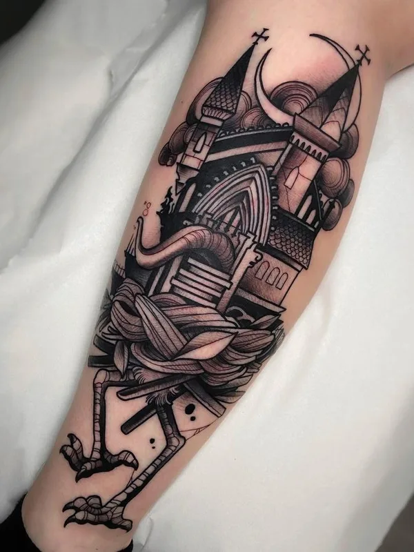 black and grey blackwork tattoo auf forearm #66929 | Tätowierer Elena Mignani