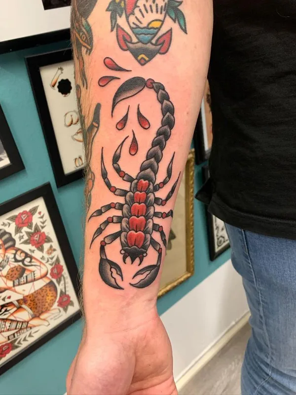 color traditional tattoo on forearm #66978 | Tattoo Artist Outi Vihlman