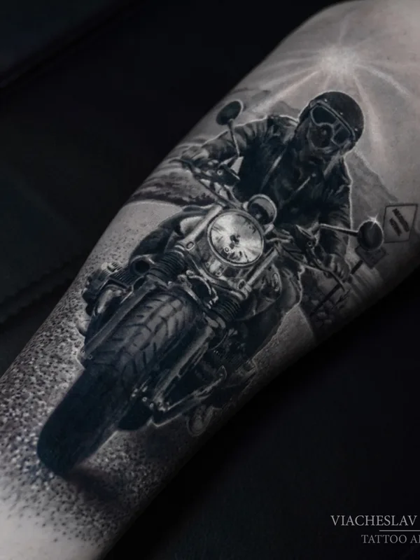 black and grey realism татуировка на forearm #67101 | Тату мастер Вячеслав Волков