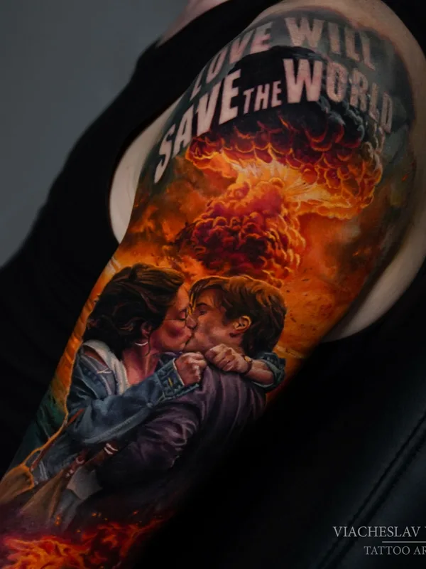 color realism татуировка на full sleeve #67105 | Тату мастер Вячеслав Волков