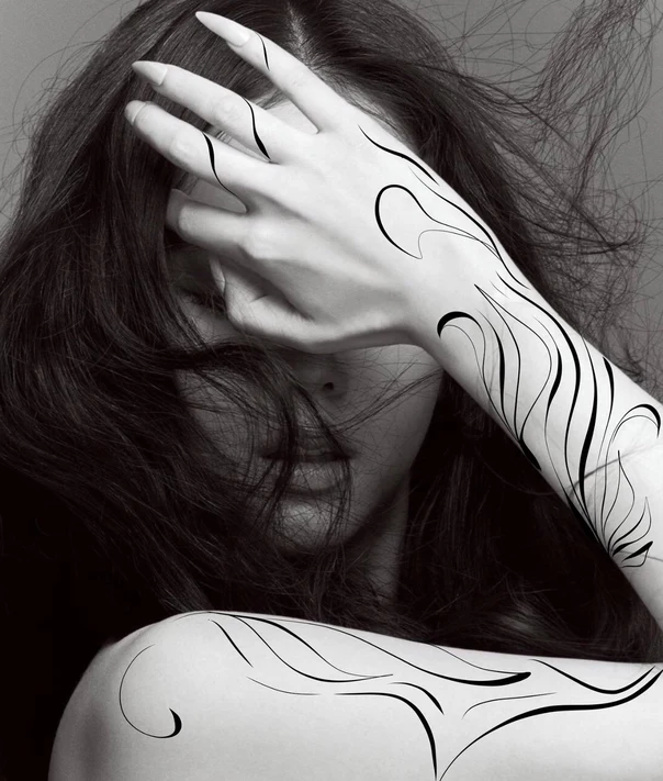 Linework Abstract tattoo on Forearm