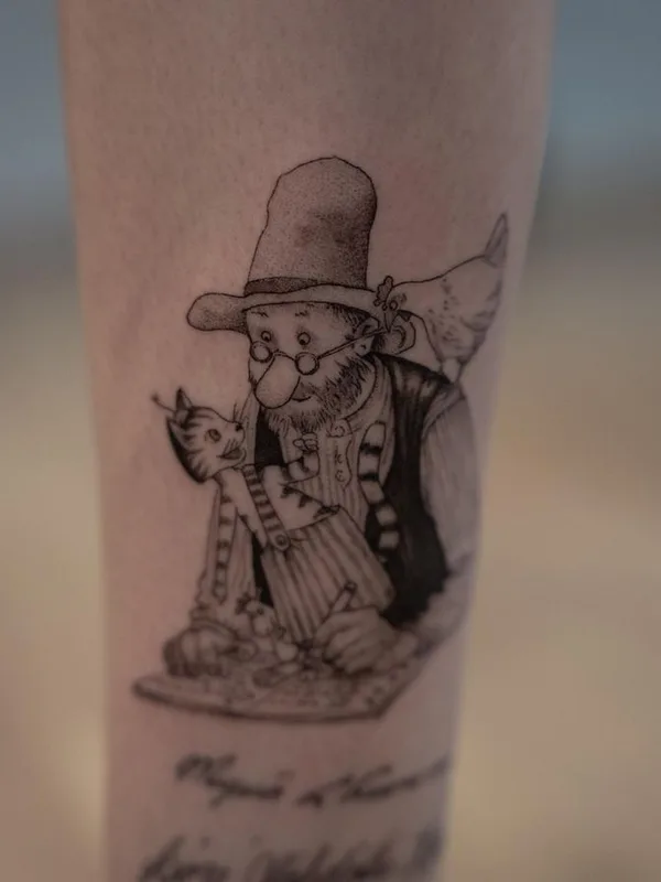 black and grey sketch татуировка на forearm #67503 | Тату мастер Oliver Thor