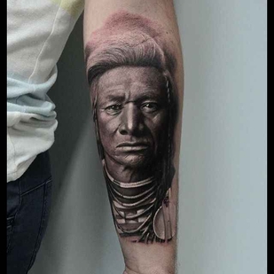 Цветная  татуировка на предплечье #280 | Тату мастер Karol Rybakowski