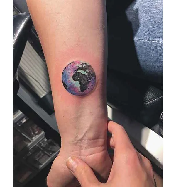 color watercolor татуировка на forearm #143 | Тату мастер Eva Krbdk