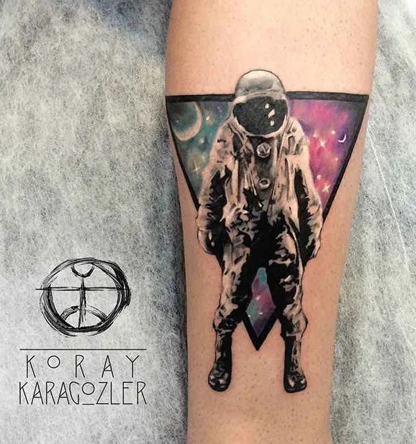 color illustrative tattoo on forearm #300 | Tattoo Artist Koray Karagözler