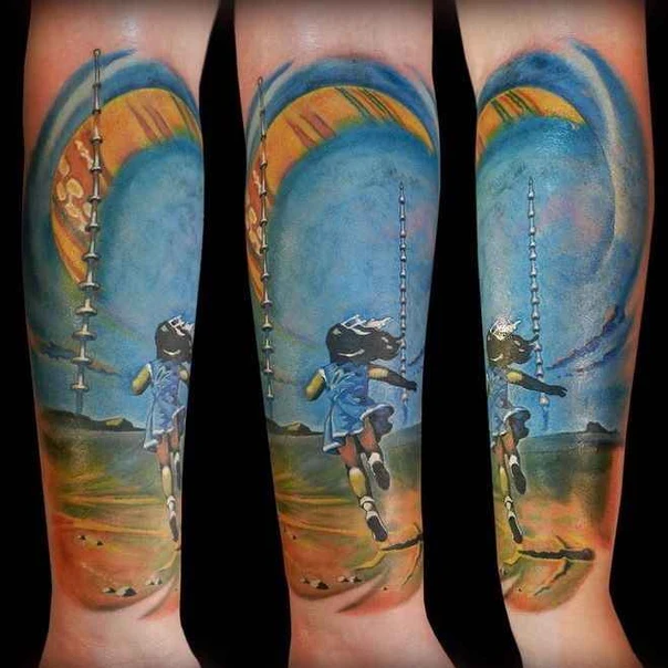 Реализм Child, Swing tattoo на Предплечье