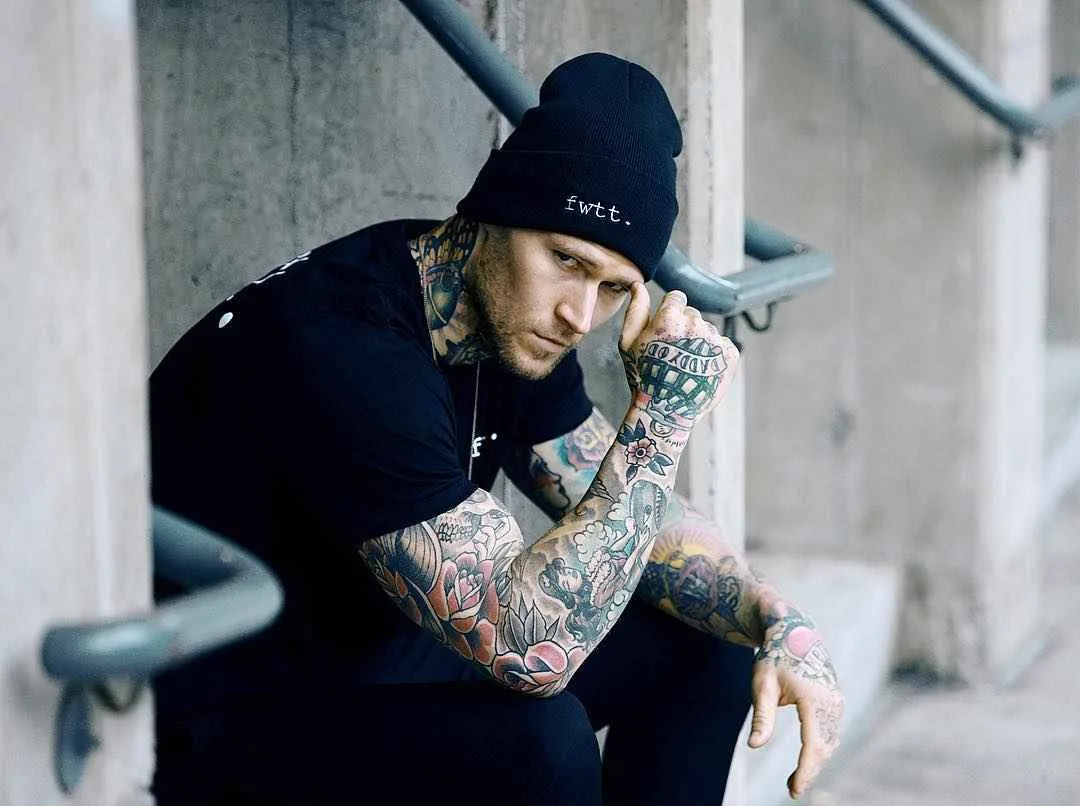 Тату модель Marshall Perrin | Male tattoo model Marshall Perrin